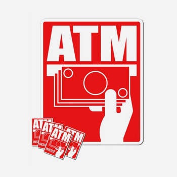 ATM Signs and Stickers