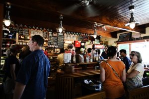 Image of the interior of a pub